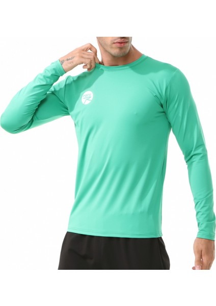 Erkek Uzun Kollu T-Shirt Vıvus Yeşil