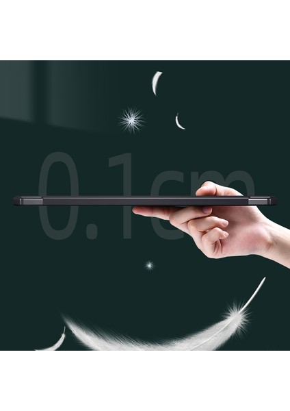 Mutural Ipad Pro 12.9 Inç Için Deri Kapaklı Kalem Yuvalı Tablet Kılıfı (Yurt Dışından)