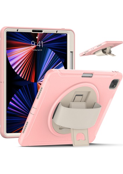 Dönebilen Destek Çubuklu Ipad Pro 12.9 Inç Için Tablet Kılıfı (Yurt Dışından)