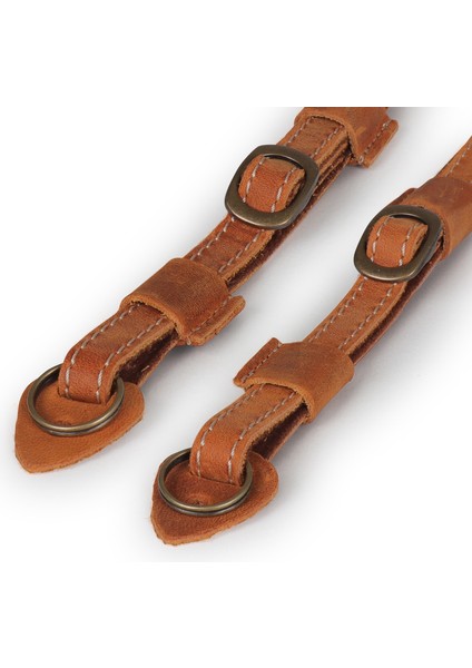 Sierra Serisi Tüm Kameralar Için Gerçek Deri Omuz Veya Boyun Askısı - Camel fiyatları