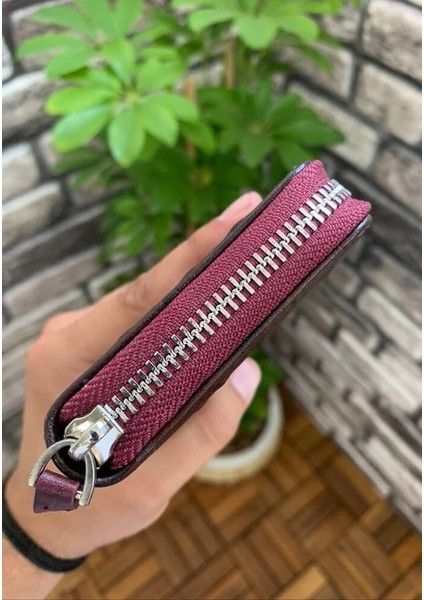 Siyah Deve Kuşu Baskı Fermuarlı Portföy Cüzdan modelleri