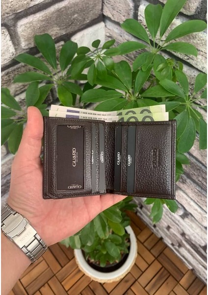 Kahverengi Çok Bölmeli Mini Deri Erkek Cüzdanı fiyatları