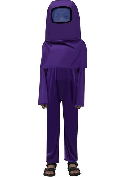 Among Us Cosplay Uzaylı Astronot Kostümü Mor