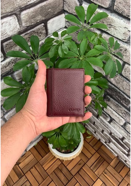 Bordo Deri Erkek Cüzdan