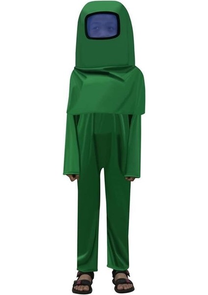 Among Us Cosplay Uzaylı Astronot Kostümü Yeşil