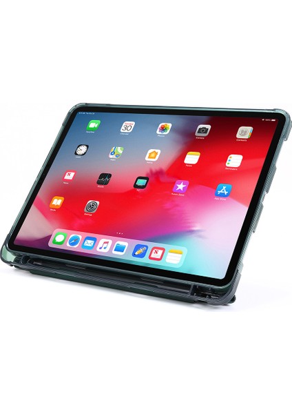 Otomatik Uyku Modu Uyumlu Deri Katlanabilir Ipad Pro 12.9 Inç Için Tablet Kılıfı (Yurt Dışından)