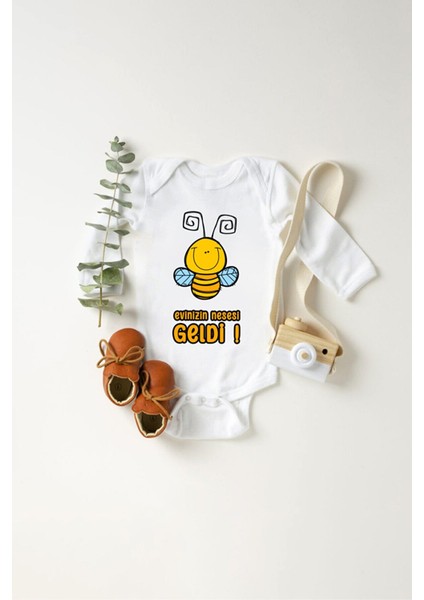 Bebek Evinizin Neşesi Geldi Baskılı Body Zıbın
