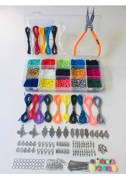 Takı Yapım Seti 47 Çeşit (Pense Dahil Kapsamlı Set)