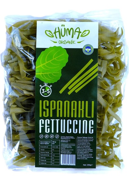 Ispanaklı Fettucine Makarna 250 gr