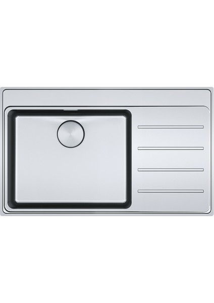 Inox Mythos Myx 211-86 Tek Gözlü Sağ Damlalıklı Eviye (127.0638.908)