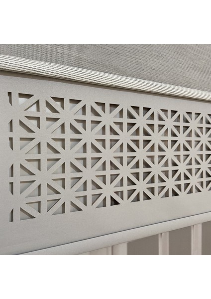 LZR1045 Çift Mekanizmalı Lazer Kesim Tül ve Stor Perde Gri 80 x 200 cm. modelleri