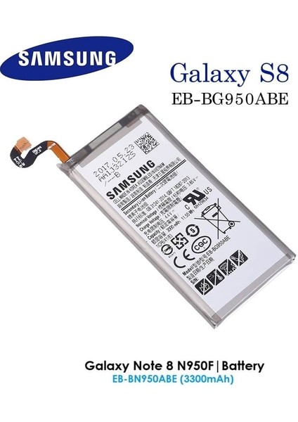 Samsung Galaxy S8 Batarya EB-BG950ABE