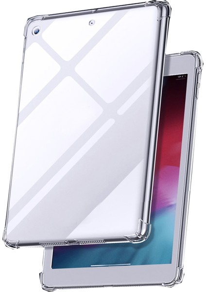 Samsung Galaxy Tab S7 11.0 Inç Için Dört Köşeli Antishock Silikon Kılıf Şeffaf