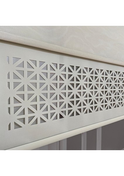 LZR1045 Çift Mekanizmalı Lazer Kesim Tül ve Stor Perde Krem 90 x 200 cm. modelleri