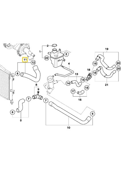 Mini R50 ve R52 Uyumlu W10 Motor Radyatör Üst Hortumu 17127515989 fırsatları