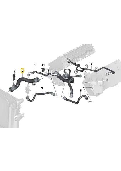Bmw E53 X5 Uyumlu N62 Motor Febi Radyatör Alt Hortumu 17127509963 fırsatları