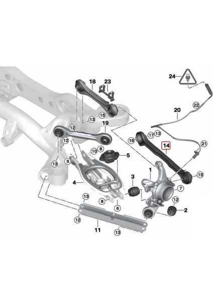 Bmw 1 ve 3 Serisi ve X1 Uyumlu Formpart Arka Uzun Bugi Kolu 33326763471