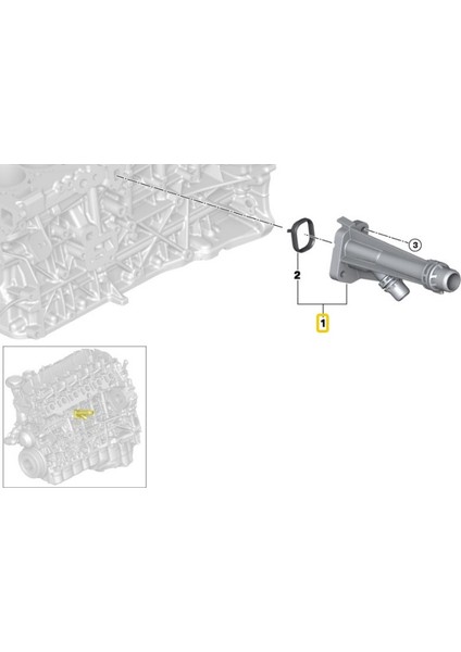 Bmw Uyumlu N57 N57S Motor Su Flanşı 11117803751