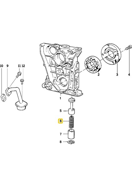 Bmw Uyumlu M40 M42 M43 M44 M50 M51 M52 Motor Yağ Pompa Yayı 11411706809