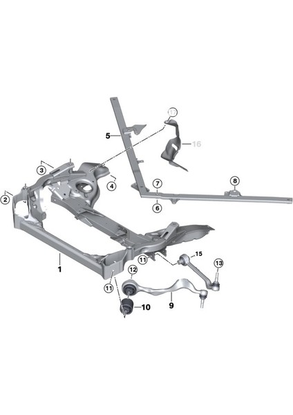 Bmw 1 Seri 3 Seri ve X1 Uyumlu Alt Salıncak Burcu 31126765597 fiyatları