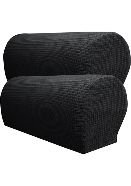 2 Su Geçirmez Flanel Mobilya Set Kanepe Kolçak Siyah Kapakları (Yurt Dışından) fırsatları
