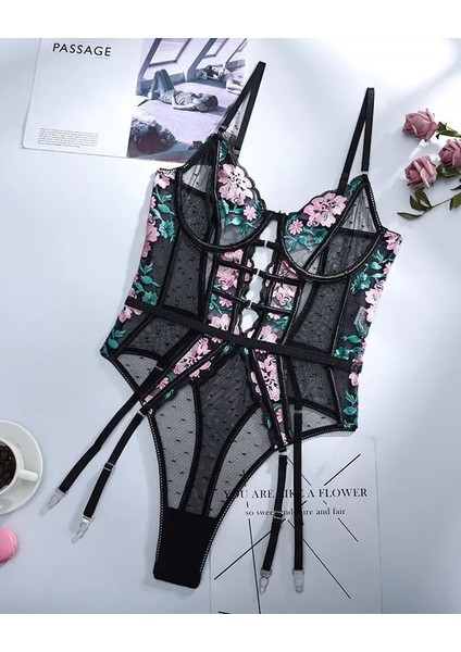 Underwear Afife Çiçekli Bodysuit