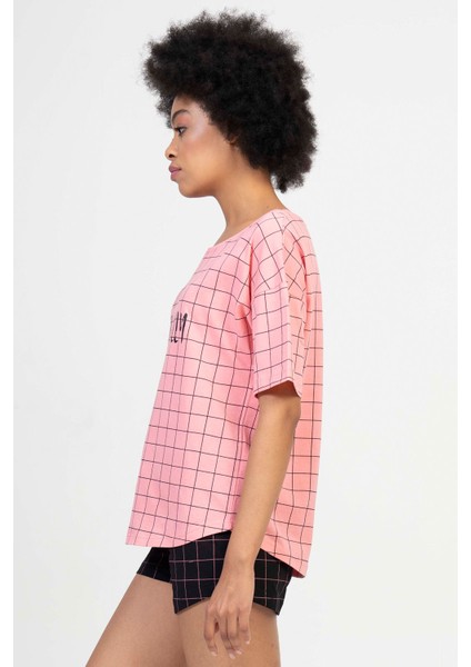 Pamuklu Düşük Omuzlu Kısa Kol Şortlu Pijama Takım modelleri