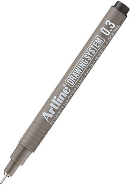 Teknik Çizim Kalemi 0.3 mm Siyah 1 Adet Artline Drawing Teknik Çizim Kalemi