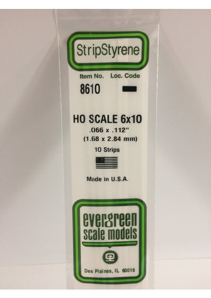 8610 Plastık ÇITA-355MM BOY-1,68X2,84MM-10 Adet -B