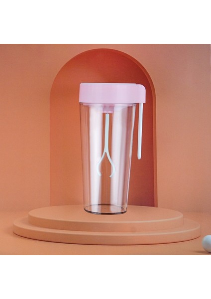 USB Şarj Otomatik Karıştırma Kupası, Kapasite: 450 ml Açık Pembe (Yurt Dışından)
