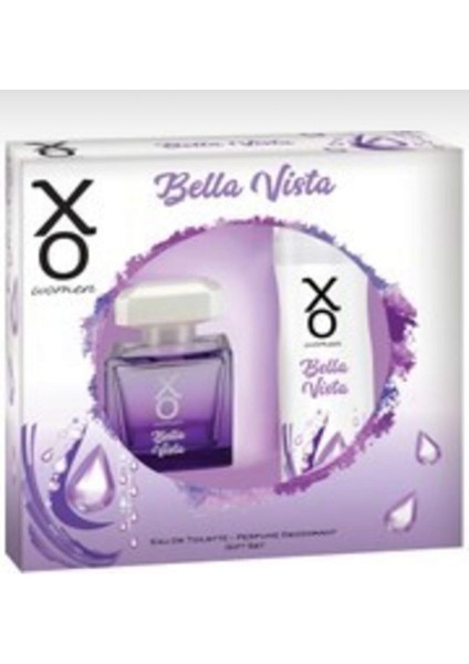 Orıjınal Bella Vista Kadın Parfüm Seti 100 ml Edt + 125 ml Deodorant Ikili Set