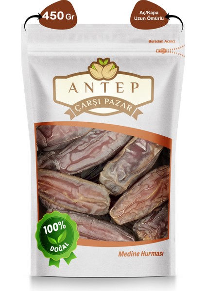 Antep Çarşı Pazar Medine Hurması Mebrum Hurma | 450 Gr.