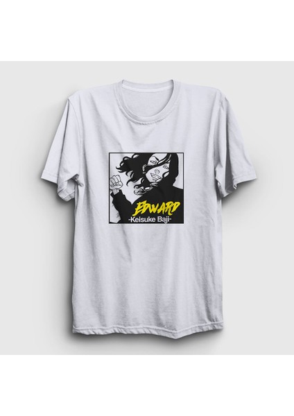 Unisex Beyaz Edward Baji Keisuke Anime Tokyo Revengers T-Shirt