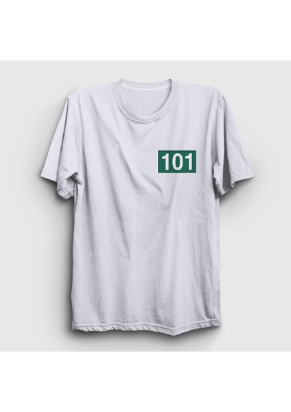 Unisex Beyaz Jang Deok Su 101 Squid Game T-Shirt