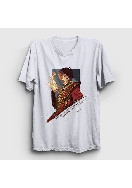 Unisex Beyaz Zuko Anime Avatar The Last Airbender T-Shirt