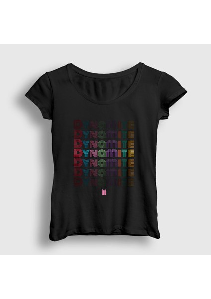 Kadın Siyah Dynamite Bts T-Shirt