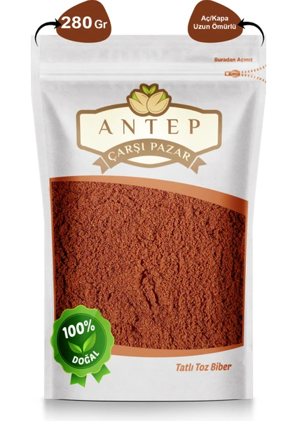 Antep Çarşı Pazar Tatlı Toz Biber | 280 gr