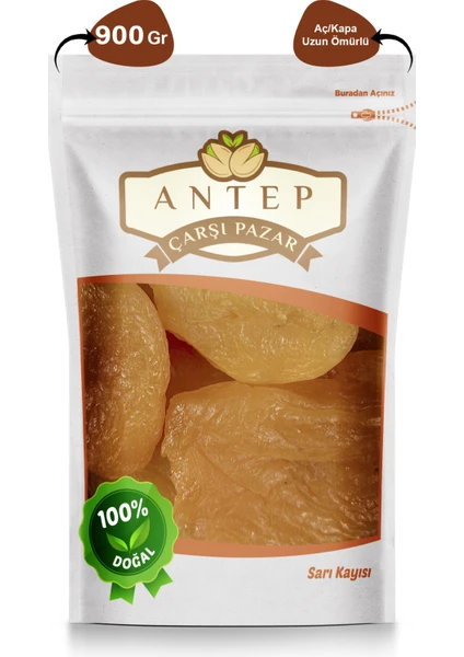 Antep Çarşı Pazar Sarı Kayısı Jumbo Malatya | 900 Gr.