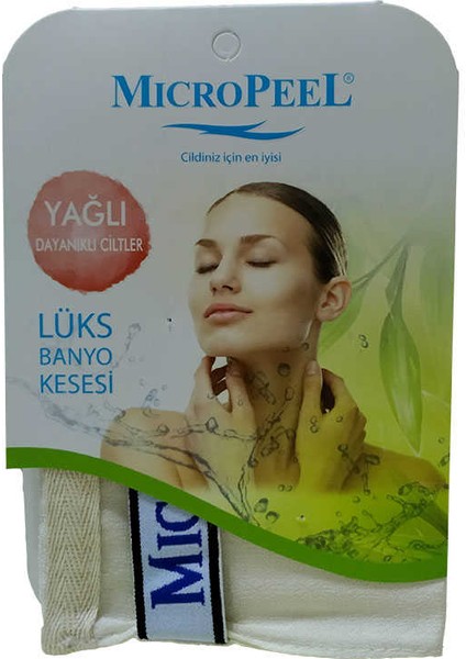 Ipek Yağlı Cilt Için Banyo Kesesi Beyaz 16X24