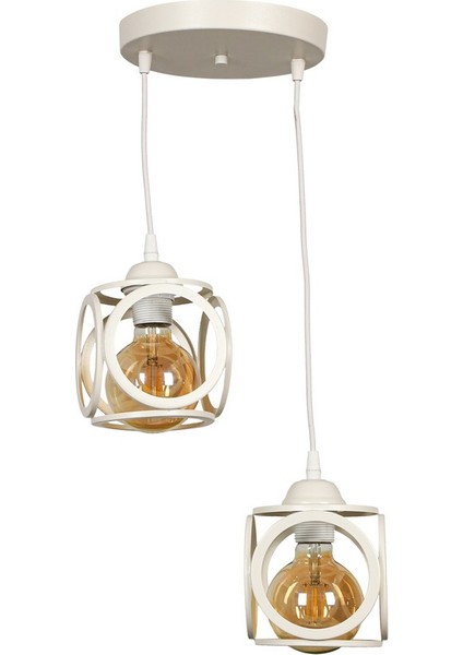 Savaş 2'li Avize (Beyaz) modelleri