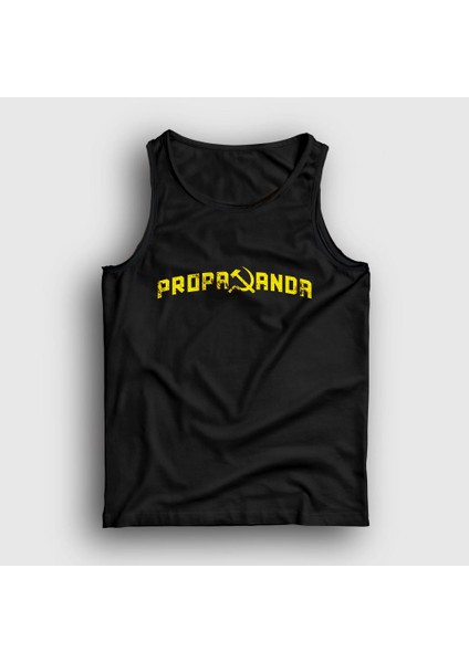 Unisex Siyah Propaganda CCCP Sovyetler Birliği Atlet