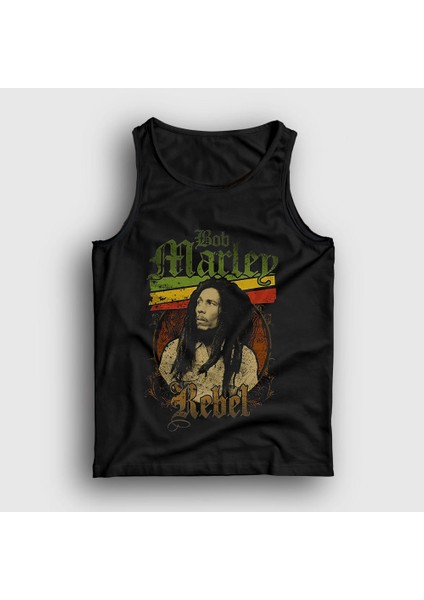 Unisex Siyah Rebel Bob Marley Atlet