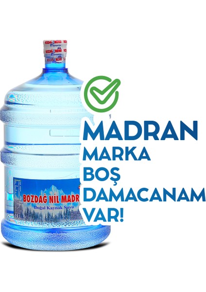 19 lt (Bozdağ nil madran marka boş damacanam var)