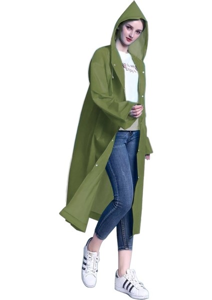 Unisex Eva Kumaş Su Rüzgar Geçirmez Yağmurluk