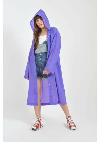 Unisex Eva Kumaş Su Rüzgar Geçirmez Yağmurluk