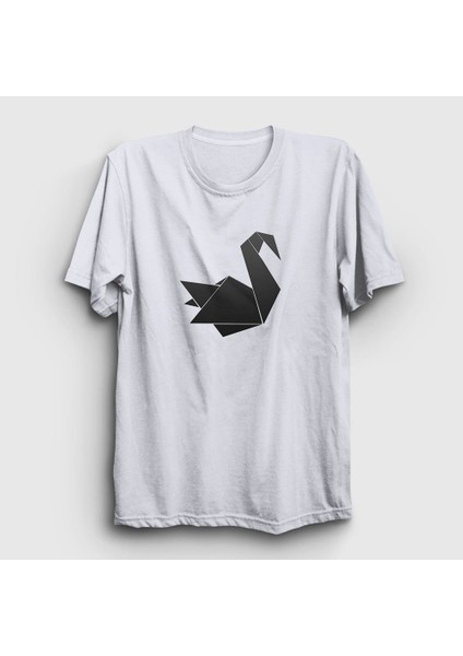 Unisex Beyaz Origami Swan Prison Break T-Shirt