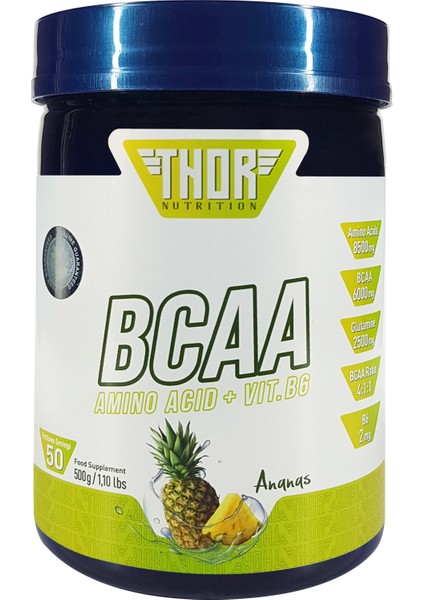 Thor Nutrition Bcaa 500GR 50 Servis Formulated In Germany