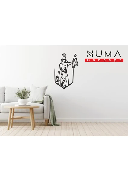 Numa Concept Themıs Mdf Tablo Adalet Terazisi Avukat Duvar Tablosu Adalet Tablo Dekoratif Duvar Süsü 35X50