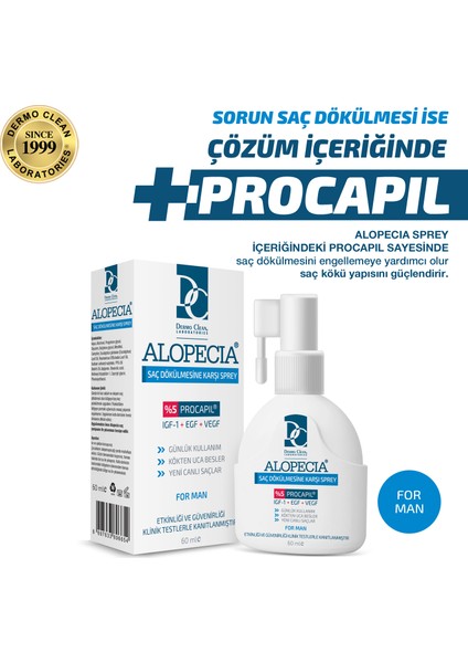 Procapil ve IGF İçerikli Erkek Saç Spreyi 60 ML