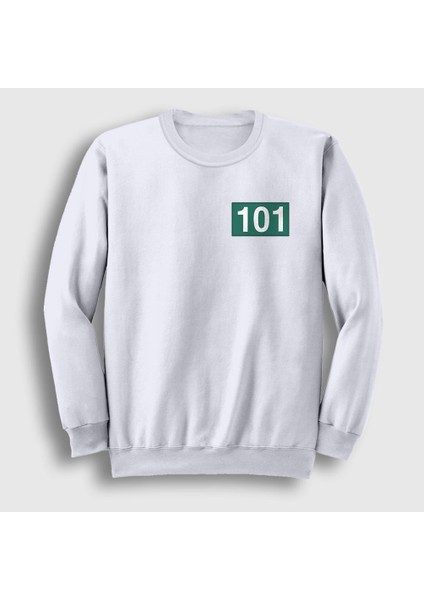 Unisex Beyaz Jang Deok Su 101 Squid Game Sweatshirt